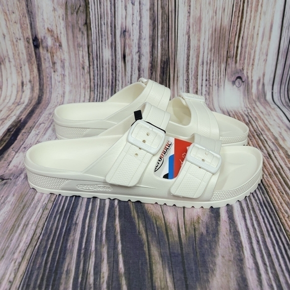 AEROTHOTIC White Dual Strap Arcus Slide Sandals - Picture 5 of 16
